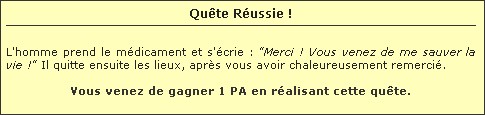 Quête Réalisée