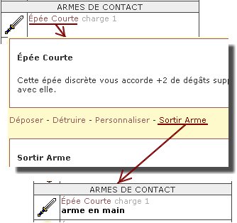Sortir une Arme