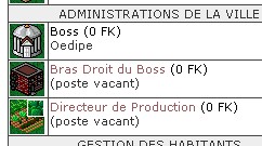 Administrations de la Ville