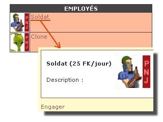 Engager des Soldats